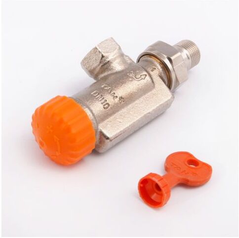 Heimeier Thermostat-Ventilunterteil 3910-01.000 Axial, DN 10, mit automatischer Durchflussregelung
