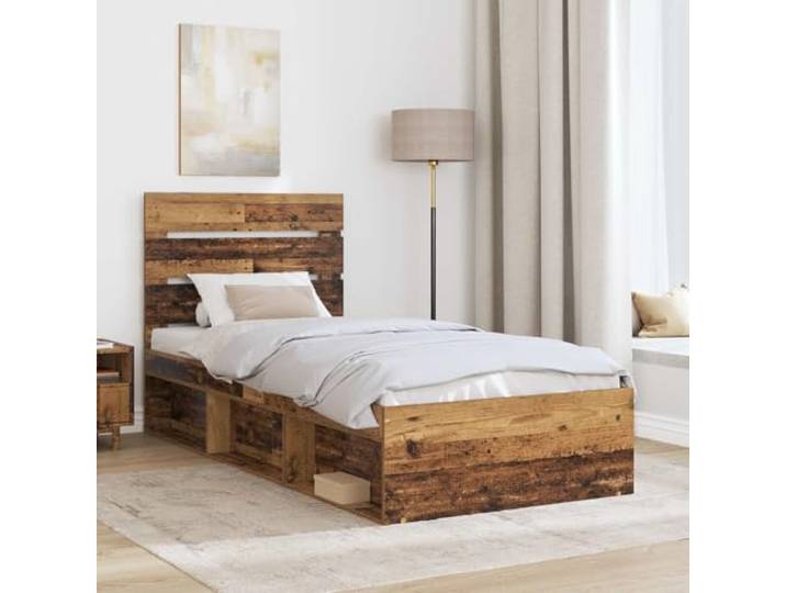 KTHLBRH Bettgestell aus Holz, 100 x 200 cm, Kiefer massiv Modernes Design, klare Linien, robuster Rahmen, einfache Montage