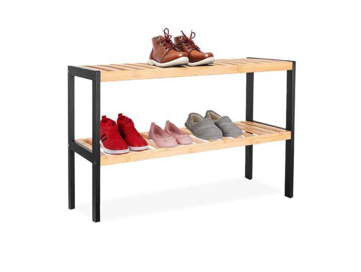 Relaxdays Schuhregal aus Bambus