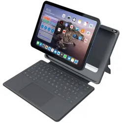 DEQSTER Smart Rugged Touch PLUS Tastatur-Hülle für iPad 10,9" (A16/10. Gen)