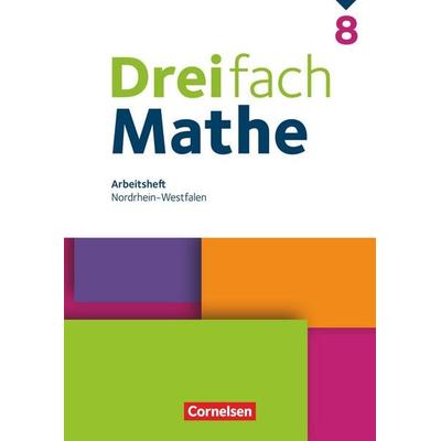 Dreifach Mathe 8. Schuljahr. Nordrhein-Westfalen - Arbeitsheft mit Lösungen, Taschenbuch von , Cornelsen Verlag, 978-3-06-043750-4
