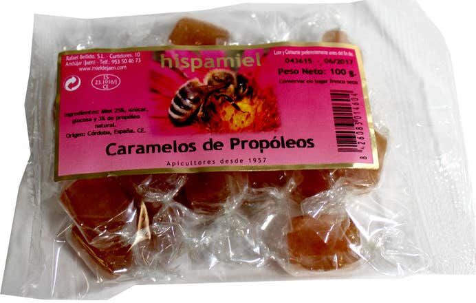 Hispamiel Caramelos Miel y Eucalipto Sin Azucar 100 g