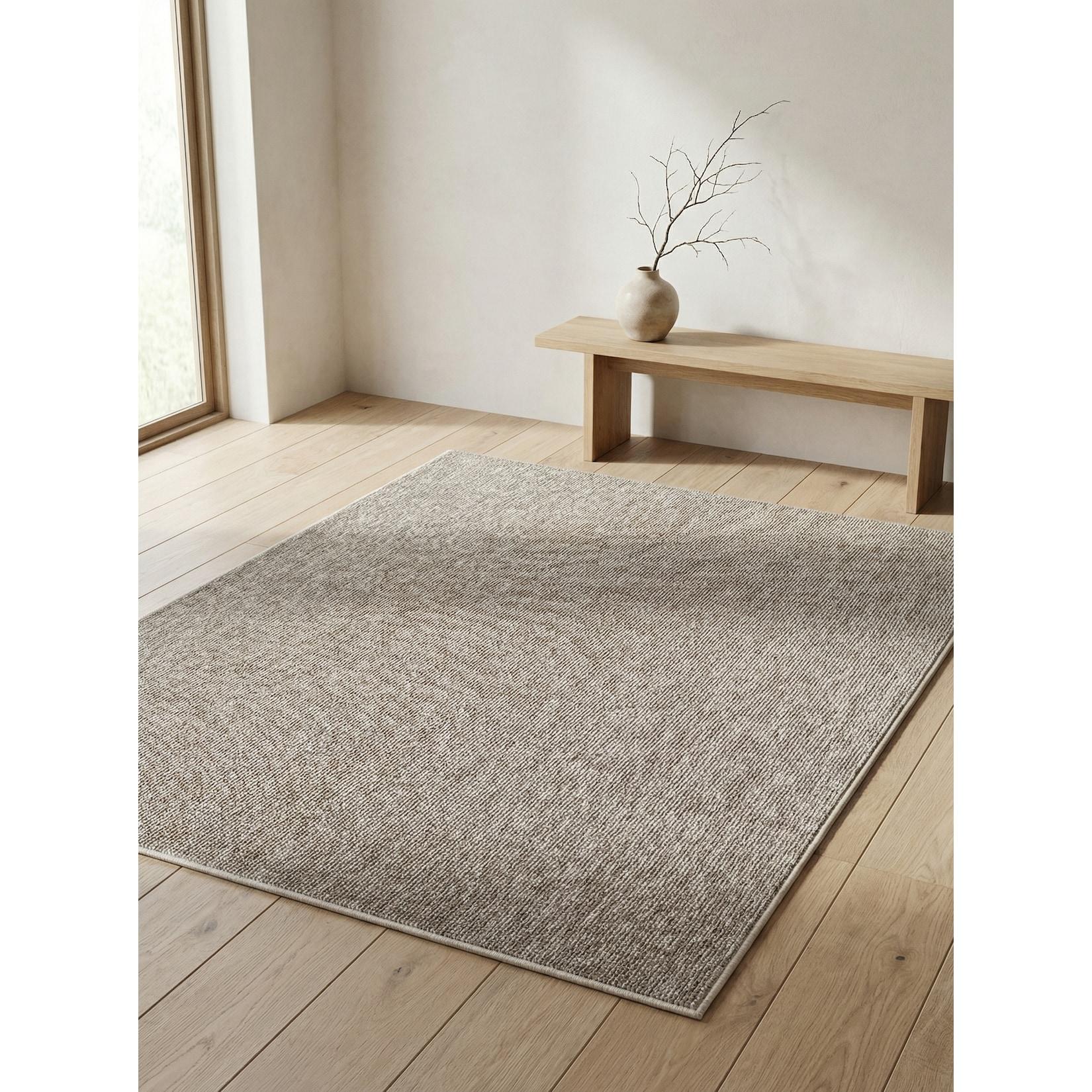 Teppich Kurzflor AMMER in Beige, einfarbig, 160 x 230 cm