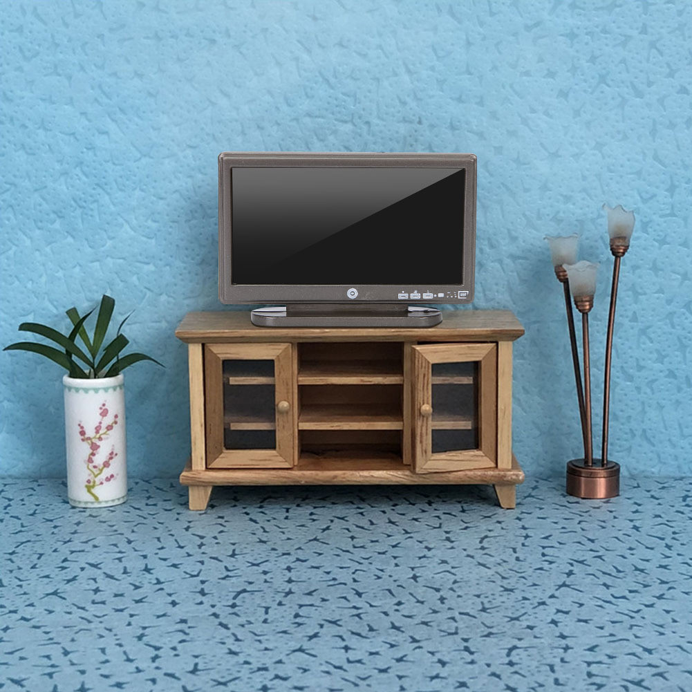 Cocosity Miniatuur TV met afstandsbediening voor poppenhuizen, 1:12 schaal