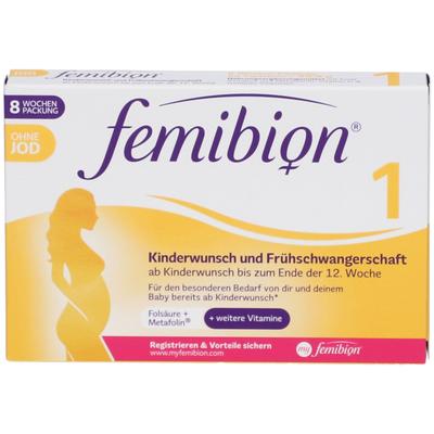 Femibion 1 Kinderwunsch+Frühschwangers.o.Jod Tabl. 60 St Tabletten