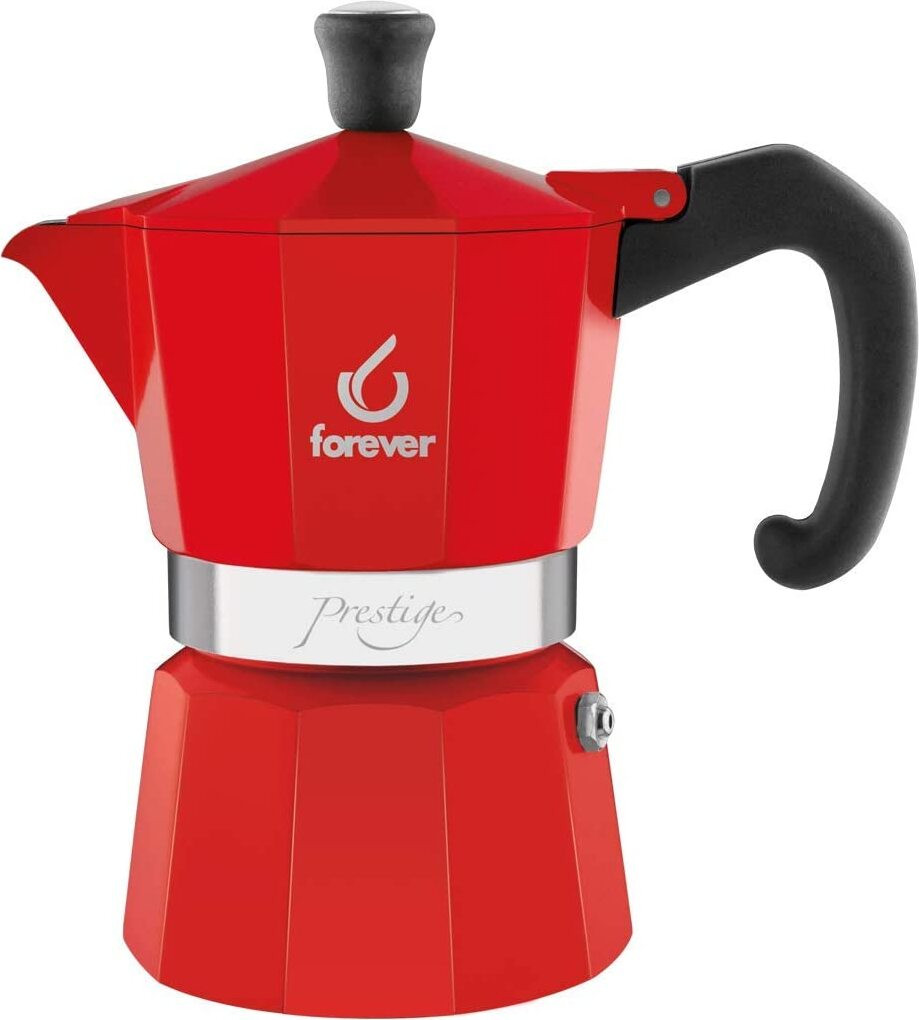 Forever Espressokoker Miss Moka Prestige La Rossa, 6 kopjes, rood