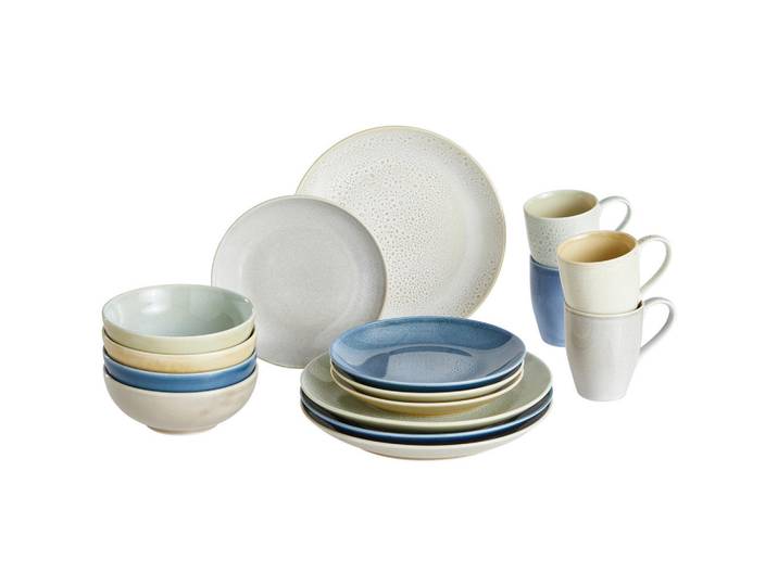 Creatable Kombiservice, Mehrfarbig, Keramik, 16-teilig, 300 ml,400 ml, Essen & Trinken, Geschirr, Geschirr-Sets, Kombiservice