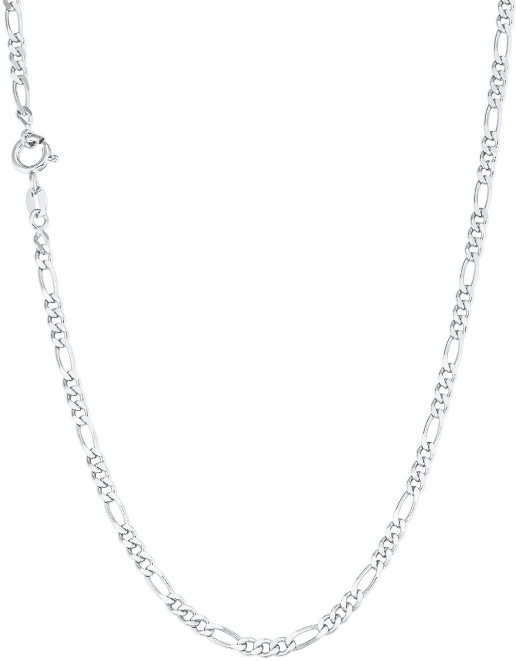 Silberkette AMOR "Figarokettengliederung", silber (silberfarben), Halsketten, Damen, Silber 925 (Sterlingsilber), L: 45, Silberkette