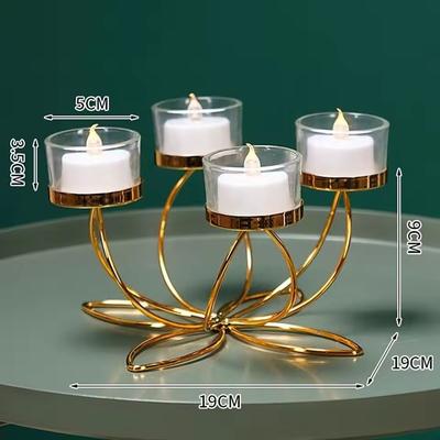 Uplift Essentials Retro Iron Candlestick Holder 4 Heads