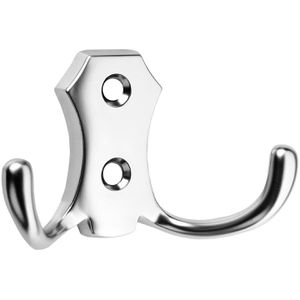 SO-TECH Garderobenhaken Lena, 114459, chrom matt, Doppelhaken aus Metall
