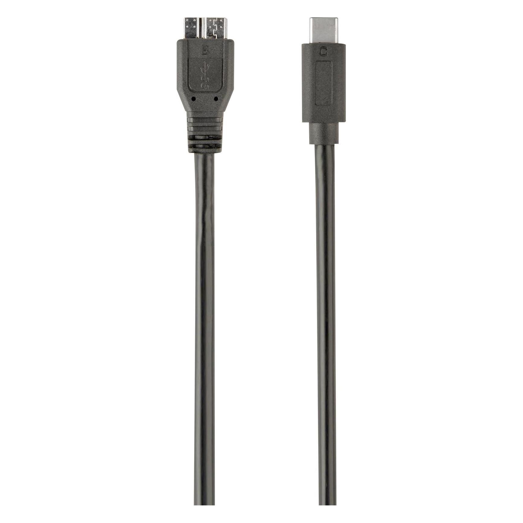 Gembird CABLE USB-C TO MICRO USB3 BM/1M CCP-USB3-MBMCM-1M (1 m, USB 3.2 Gen 1, 18 W) (CCP-USB3-MBMCM-1M)