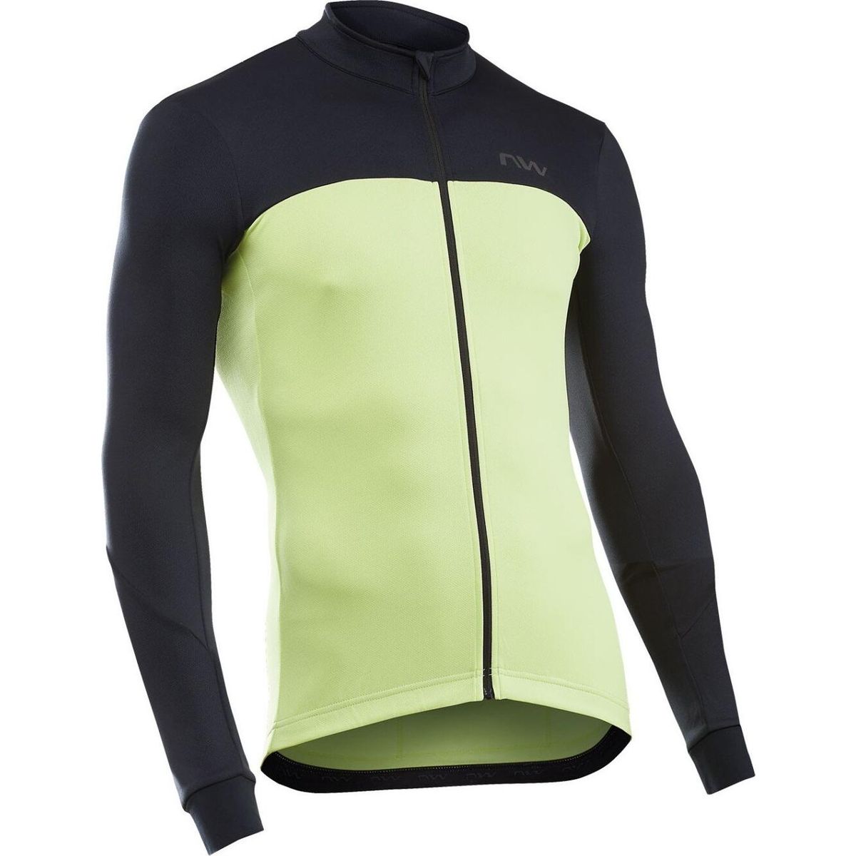 Northwave Force 2 Jersey LS Full Zip cool matcha/black (67) M 89171174-67-M