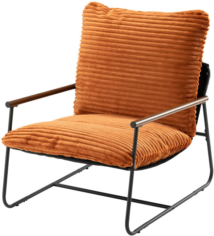 Blue Elephant Upholstered Fabric Armchair Brown 82.04cm H X 74.3cm W X 34.6cm D