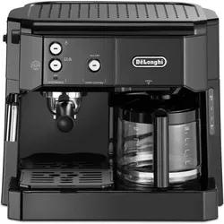 De'Longhi Kombi-Espressomaschine – DELONGHI – BCO416.1.B – 15 bar – Schwarz, Siebträgermaschine, Schwarz