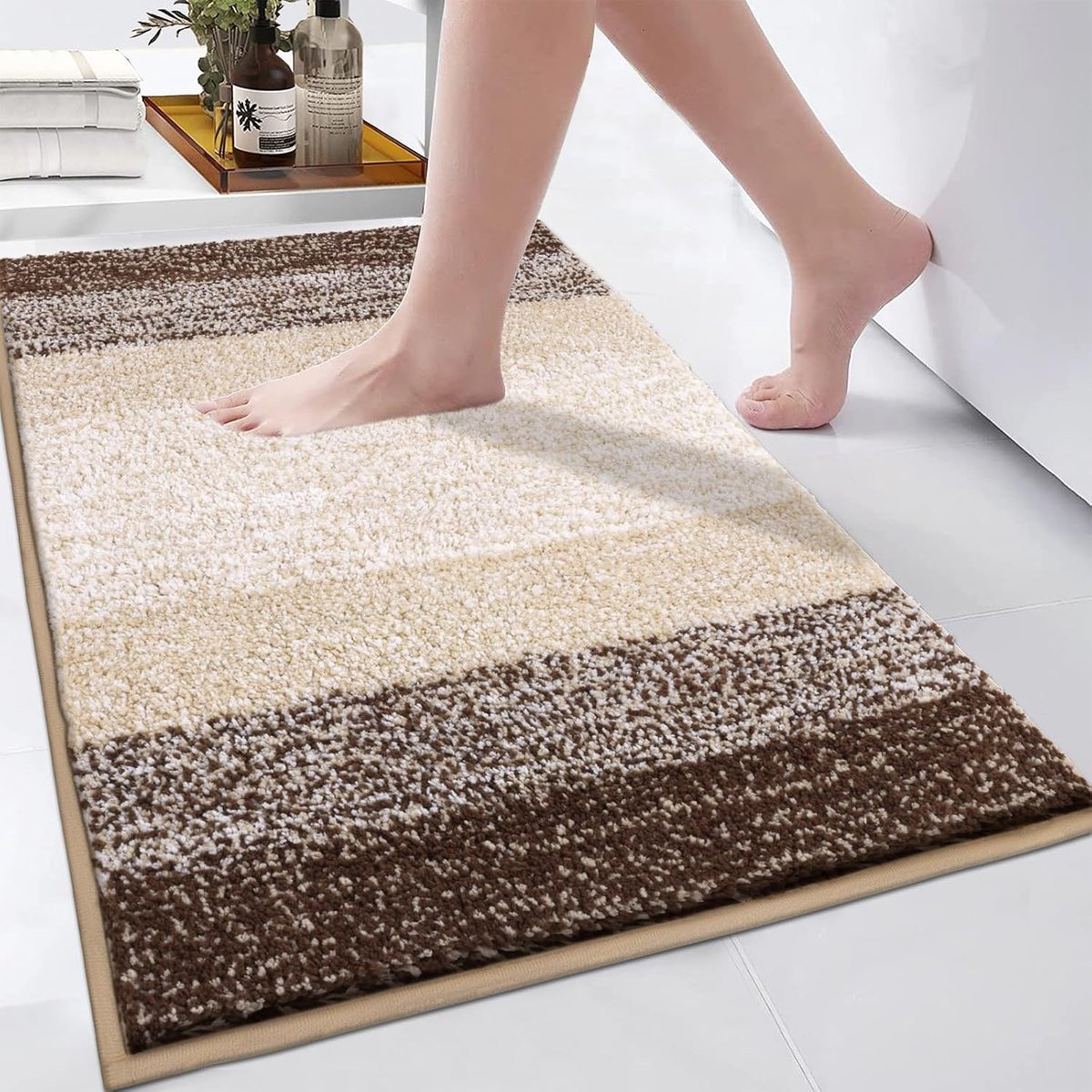 Luxe badkamermat van microvezel - Ultrazacht en antislip - 1 stuk