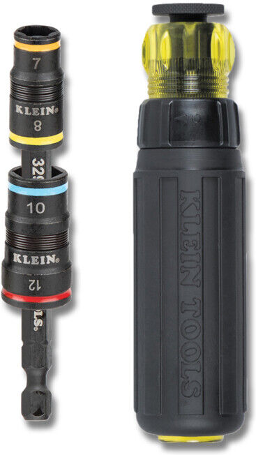 Klein Tools Jeu de clés à douille à cliquet 5 en 1 métrique résistant aux chocs (32920RMAU)