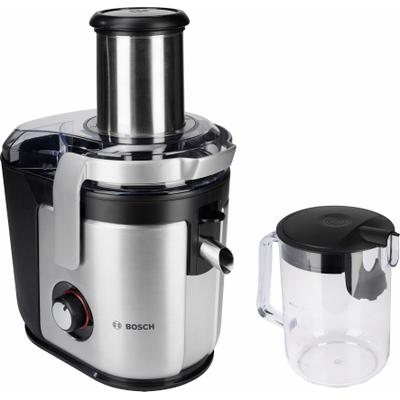 BOSCH Entsafter "VitaJuice 4 MES4010, für Obst und Gemüse, spülmaschinengeeignet", schwarz, B:32,2cm H:42,5cm T:22,1cm, Entsafter, schnell, kein Vorschneiden, 1,25l Saftbehälter, leichte Reinigung