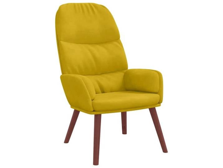 vidaXL Sessel Relaxsessel Gelber Samt (1-St)