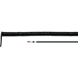 HELU 85917 Spiralkabel LiF12YD11Y 400 mm / 1600 mm 4 x 0.14 mm² Schwarz 1 St.