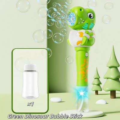 JoyToys Glow Roar Bubble Machine For Kids Dinosaur & Giraffe Automatic Bubble Blower Toy green