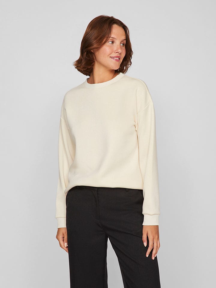 Vila Sweatshirt "Sandy" in Creme - XL