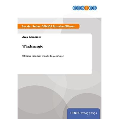 Windenergie, Taschenbuch von Anja Schneider, GRIN, 978-3-7379-4855-5
