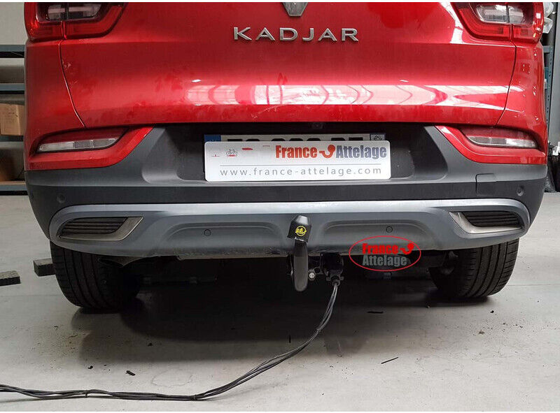Attelage Renault Kadjar (06/15-10/18) Col de cygne + faisceau universel 7 broches + boitier électronique