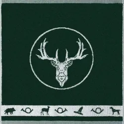 Geschirrtuch Jagd 50 x cm Baumwolle Grün