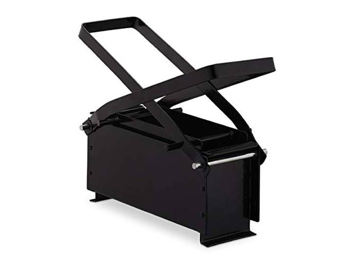Relaxdays Presse briquette de Papier\, Acier; pour Blocs\, Manuel\, comprimer\, HlP 12x26x9cm\, Noir