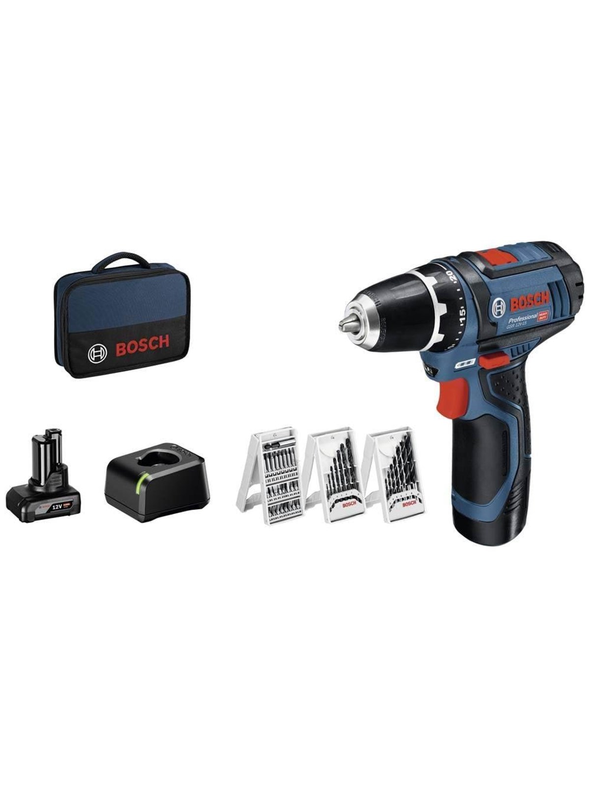Bosch Professional Akku Schraubendreher GSR 10.8-2-LI Set