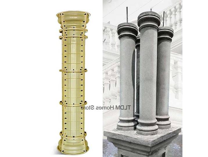 Moule de colonne romaine de cour extérieure, moule cylindrique en plastique ABS pour le jardinage, Support de toit, formation de coffrage de construction