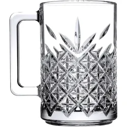 Pasabahce Bierglas/Henkelbecher aus Glas, Serie Timeless, 310 ml