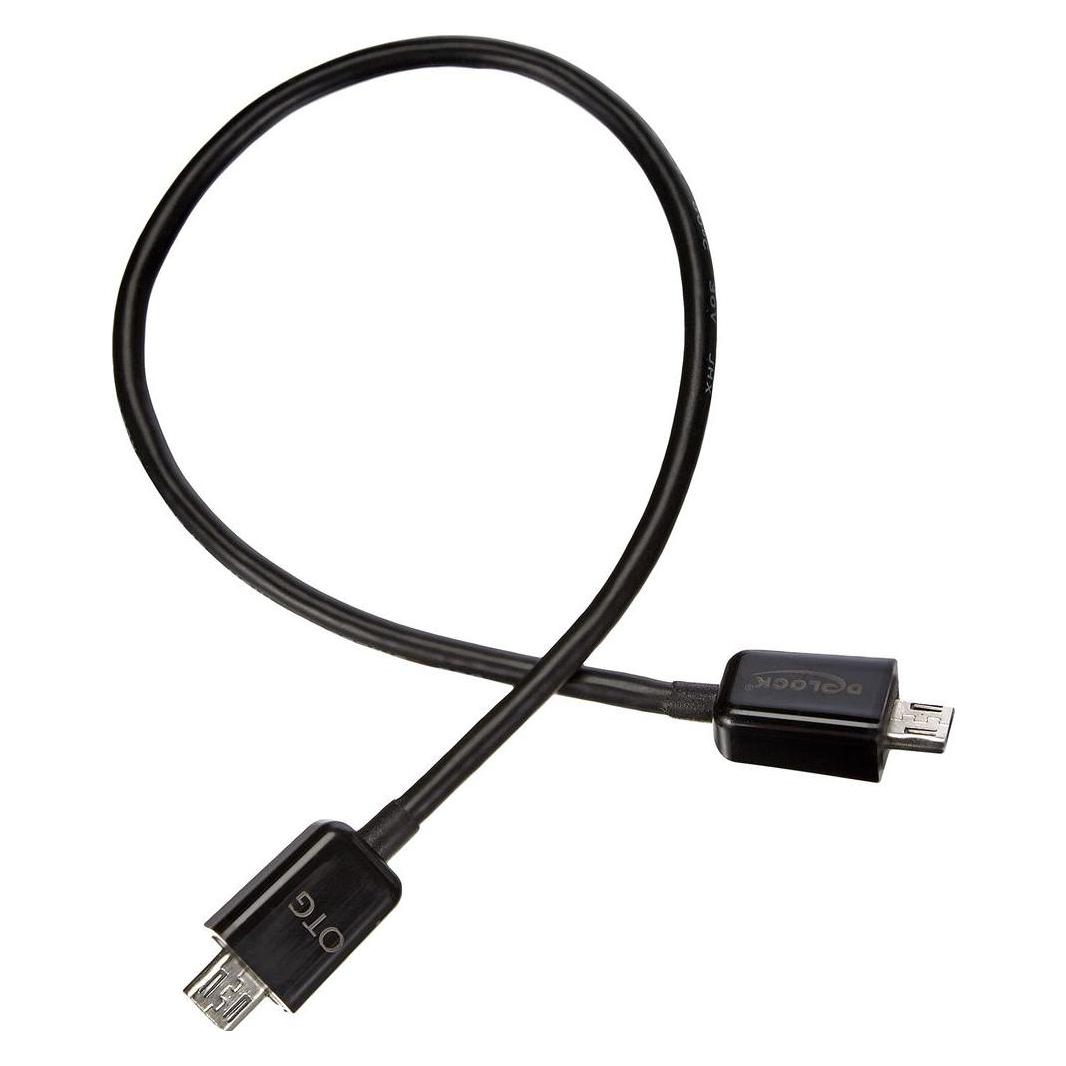 Delock Micro USB-B - Micro USB-B OTG (0.30 m, USB 2.0, 2.50 W) (83570)