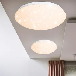 2er Set LED Decken Lampen Wohn Schlaf Zimmer Beleuchtung Sternenhimmel Effekt Leuchten weiß