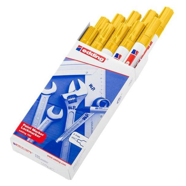 Edding e-750 paintmarker gelb (Inhalt 10 Stk.) (10x) (4-750005)