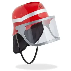 relaxdays Kostümaccessoire »Feuerwehrhelm« Kinder rot rot