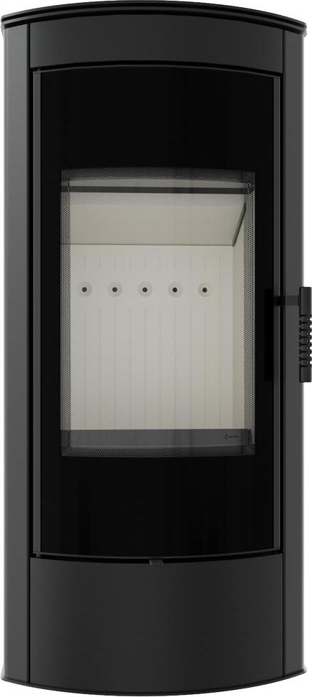 Kaminofen aus Stahl KRATKI TITAN Panorama Ø 150 11 kW