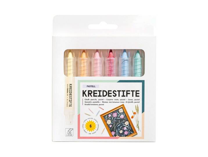 Folia Kreidestifte Farbig 6 Stück