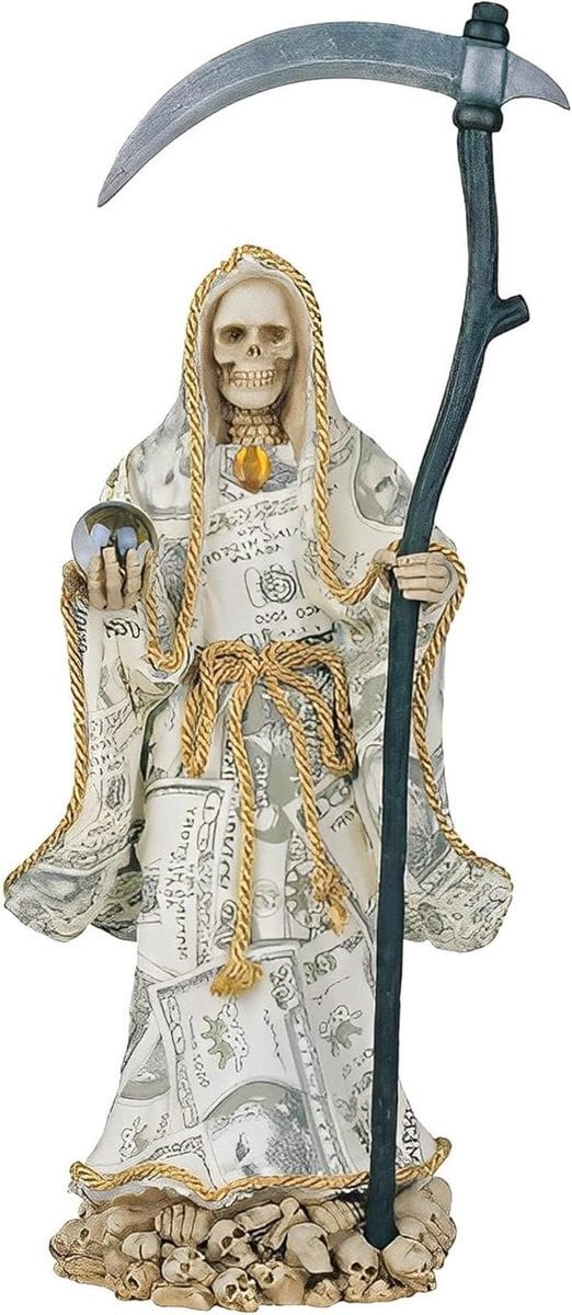 Santa Muerte Beeldje - Gekleurd - Hoogte: 40,64 cm