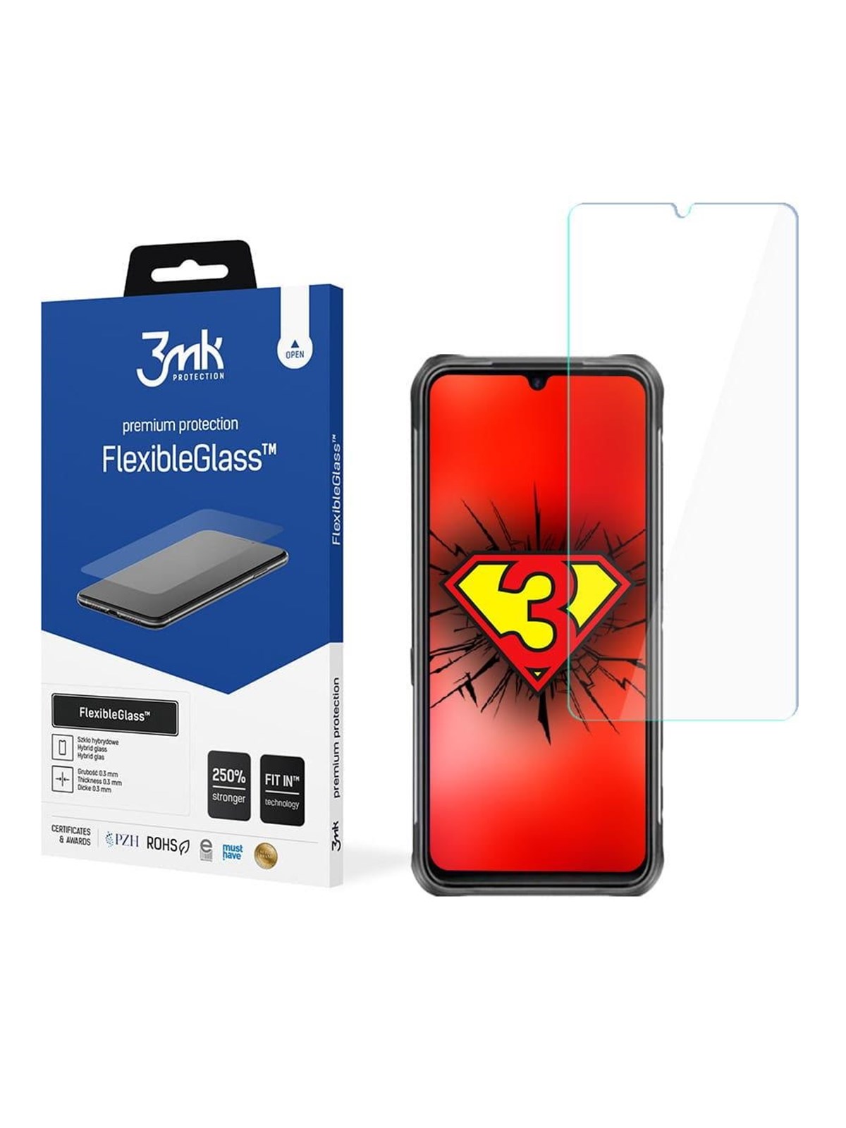 3mk FlexibleGlass hybrid glass - Umidigi Bison
