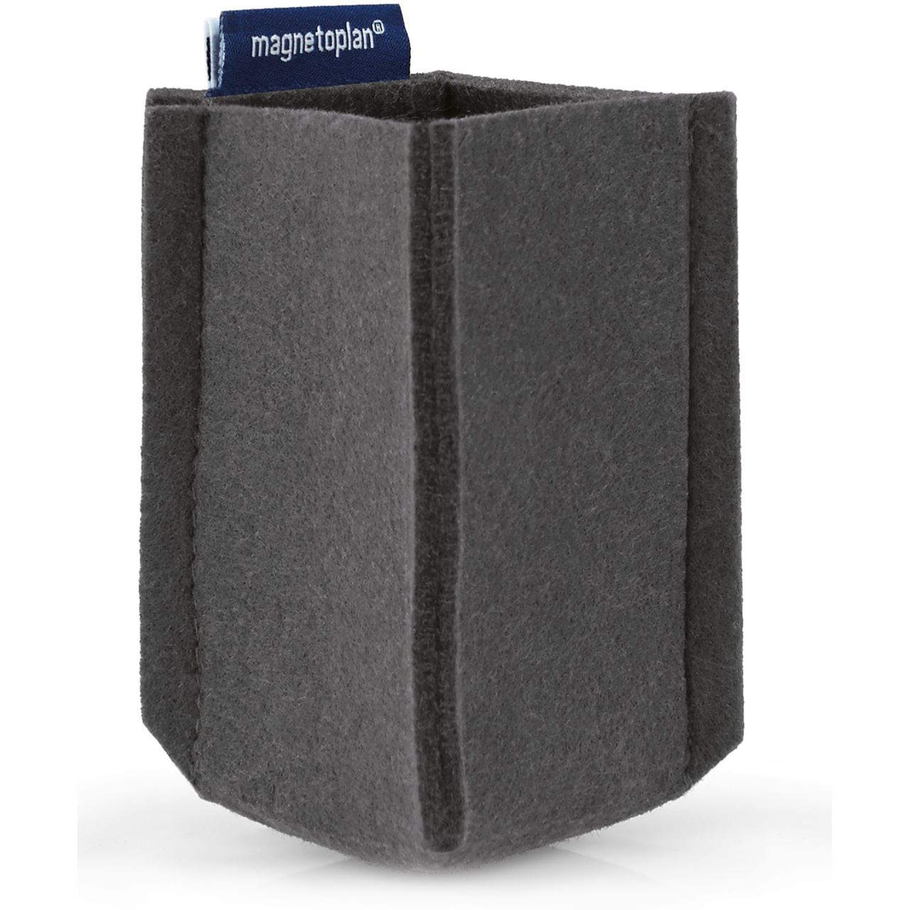 magnetoplan Stiftehalter magnetoTray SMALL grau Filz 6,0 x 6,0 x 10,0 cm