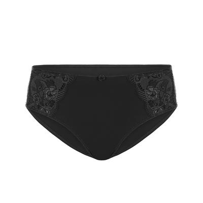 Slip SUSA "Damen Slip Latina", Damen, Gr. 44, schwarz, Spitze, Obermaterial: 78% Polyamid PA. 16% Elasthan EL. 6% Baumwolle CO., Unterhosen Slip