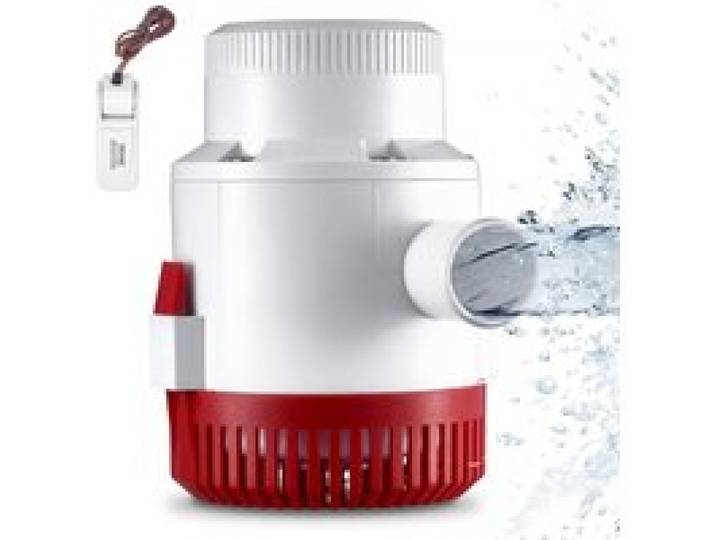 VEVOR Pompe de cale, 3000GPH, pompe à eau de cale submersible automatique 12V avec interrupteur à flotteur diamètre de sortie 40 mm pompe de cale électrique pour bateaux, étangs, piscines, sous-sols