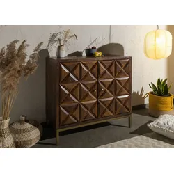 Sideboard Mango 94x46x86 braun lackiert STILMÖBEL #125