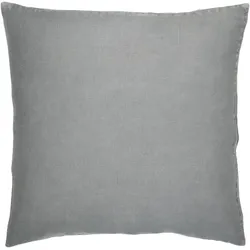 IB Laursen Leinen-Kissenbezug 50x50 cm einfarbig, 50 x 50 cm, Smoke