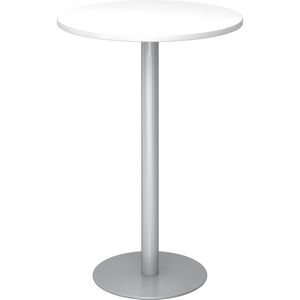 Hammerbacher Stehtisch STH08, weiß, Maße 111,6 x 80cm (HxØ)