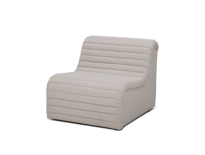 Lounge Sessel Taupe - im modernen Retro Look - Hellbeige - Luxusbetten24