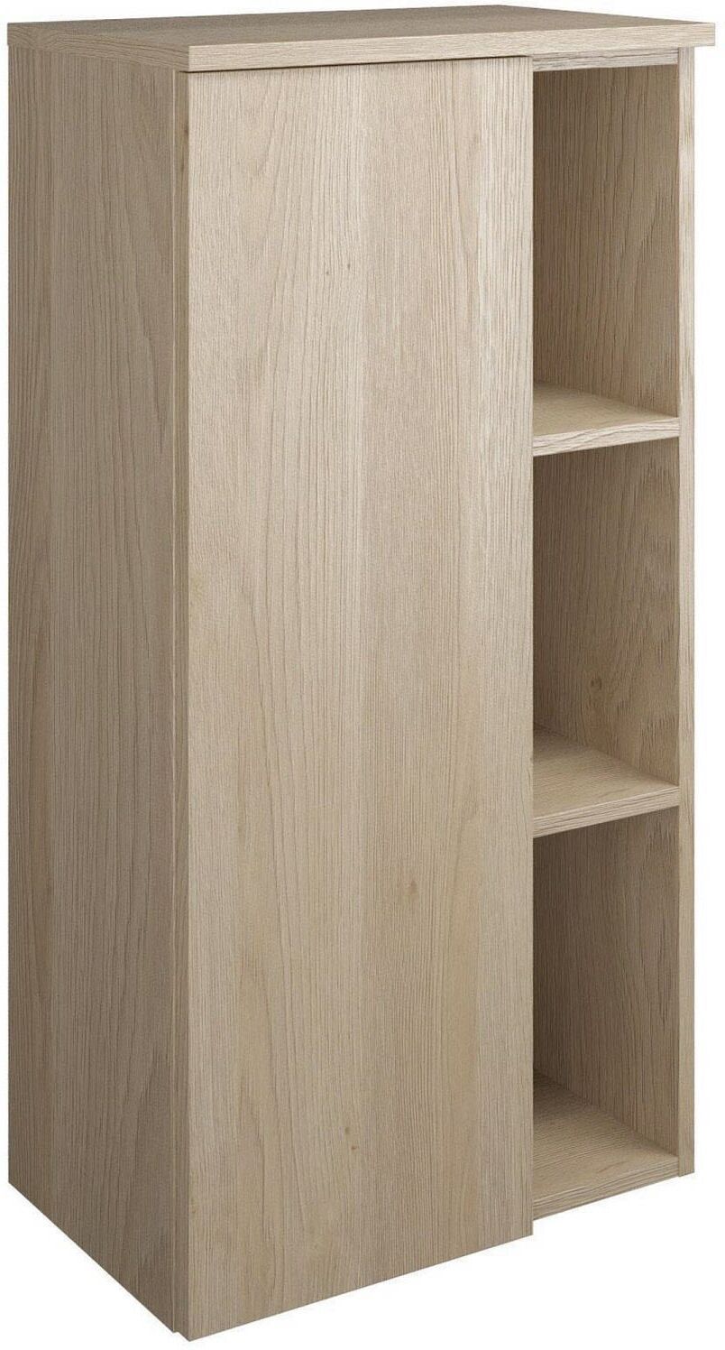 burgbad Badu Halbhoher Schrank 50 cm, 1 Tür, Anschlag links, 1 Regal