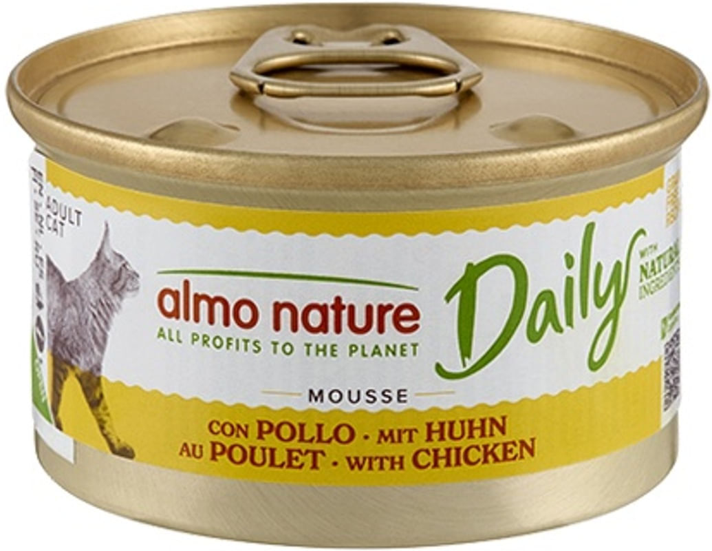 Almo Nature Daily Mousse Cat Lattina Multipack 24x85G POLLO