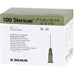 Sterican Kan. Luer-Lok 0,40x20 mm Größe 20 grau
